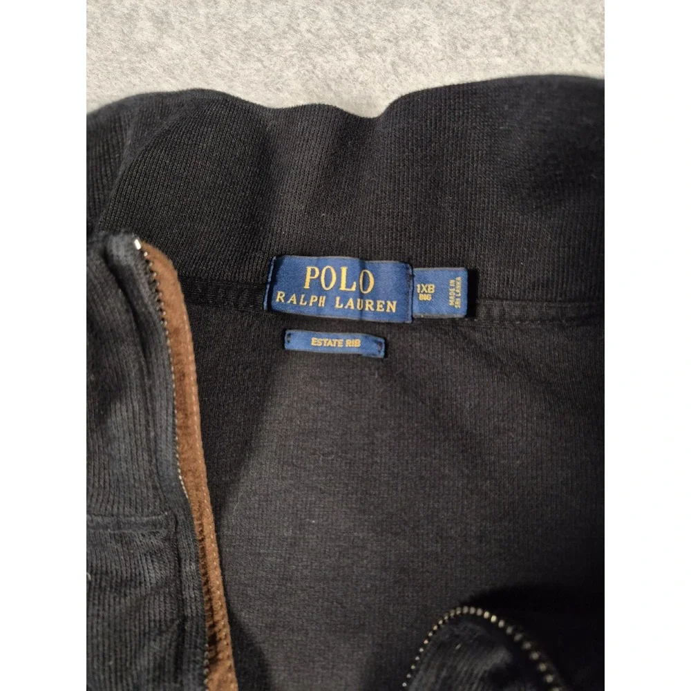 Polo Ralph Lauren Estate Rib Sweater Mens XLB 1/4 Zip Pullover Preppy Golf Pony